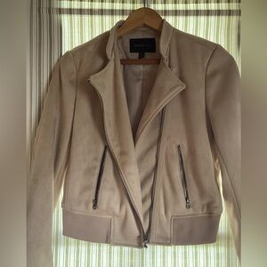 Banana Republic suede jacket. Small light brown